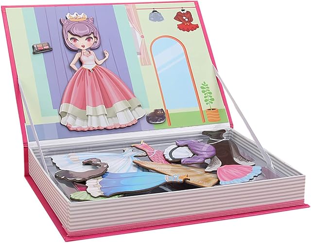 Meryi Magnetic Jigsaw Puzzle Games for Kids - Master the STEM Puzzle Game - Smart Games for Smart Minds - Early Educational Toys(Dress Up)