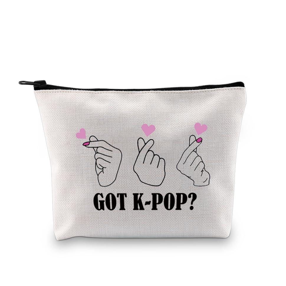 PXTIDY Got K-POP? Makeup Bag Funny K-Drama Lover Gift K-pop Merchandise Travel Zipper Pouch K-Pop Fashion for Fans