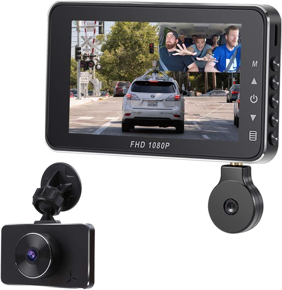 Amazon.com: Car Dashcam,Dash Cam Recorder Front and Rear Facing Cameras 3' Display for Cars and Trucks with Night Vision Support 128GB Memory Card : Electronics