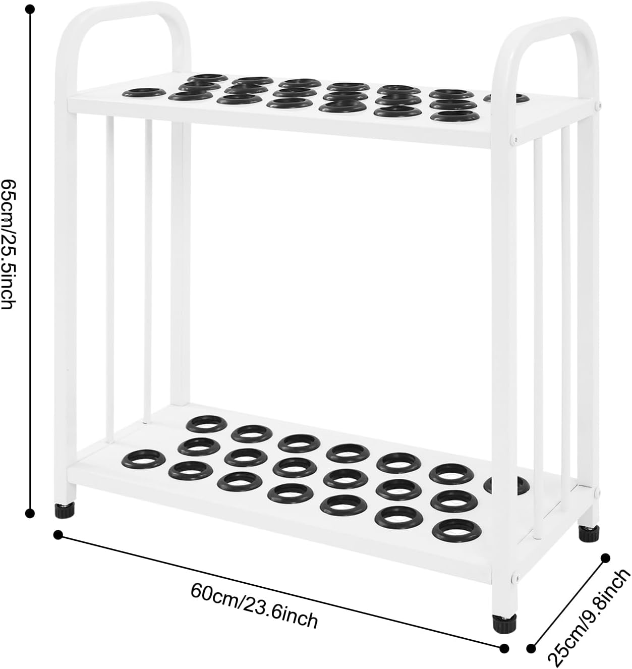 Pool Stick Holder, Pool Table Accessories Stand, Billiards Cue Racks, Floor Stand Pool Cue Rack, Pool Cue Rack Floor Stand, Pool Stick Holder, Pool Cue Holder, for Billiard Game Room (White 20-Hole)