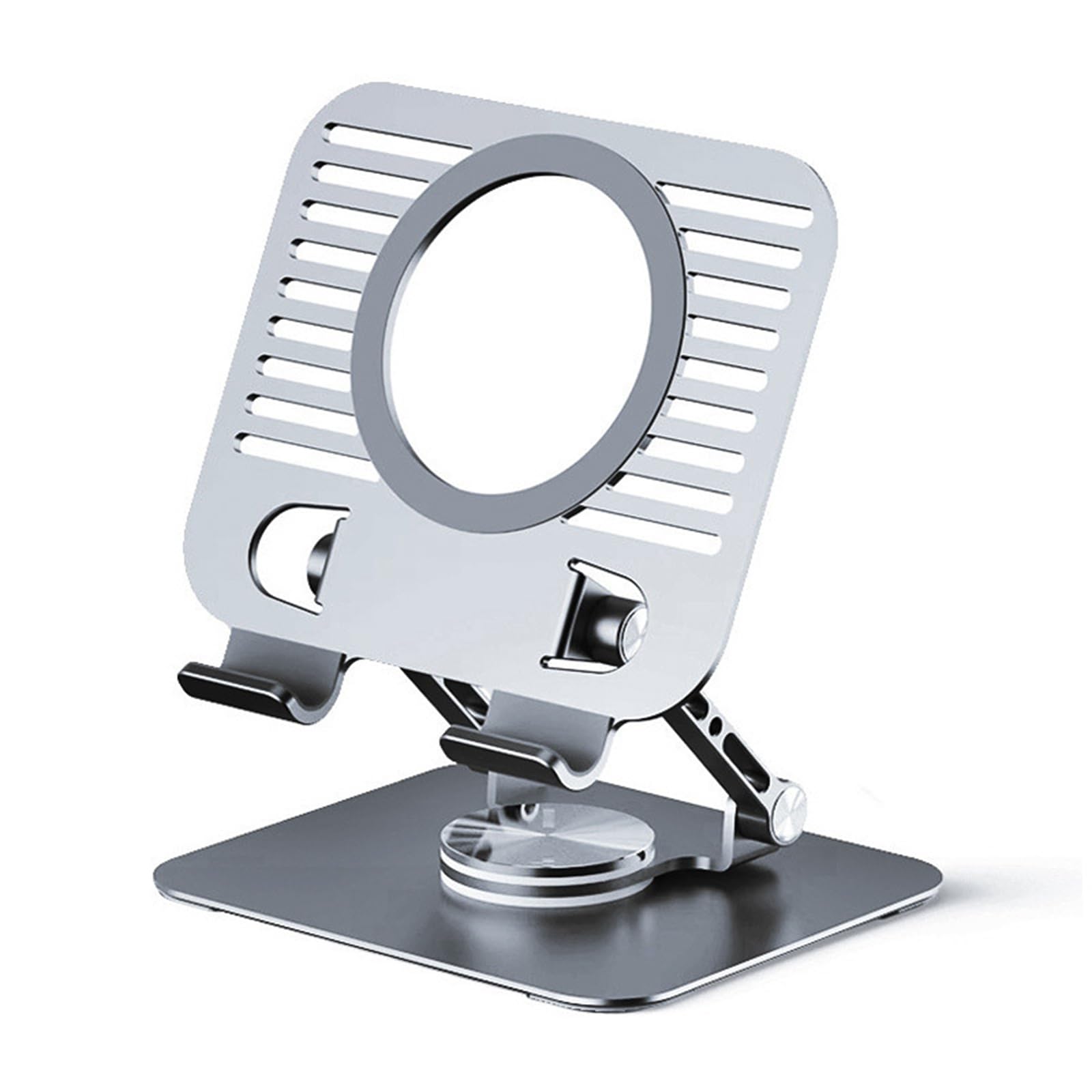 Soporte portátil plegable para portátil, rotación ajustable, altura antivibración, diseño antivibración para uso doméstico para portátiles de 15.6 pulgadas, soporte ergonómico para laptop