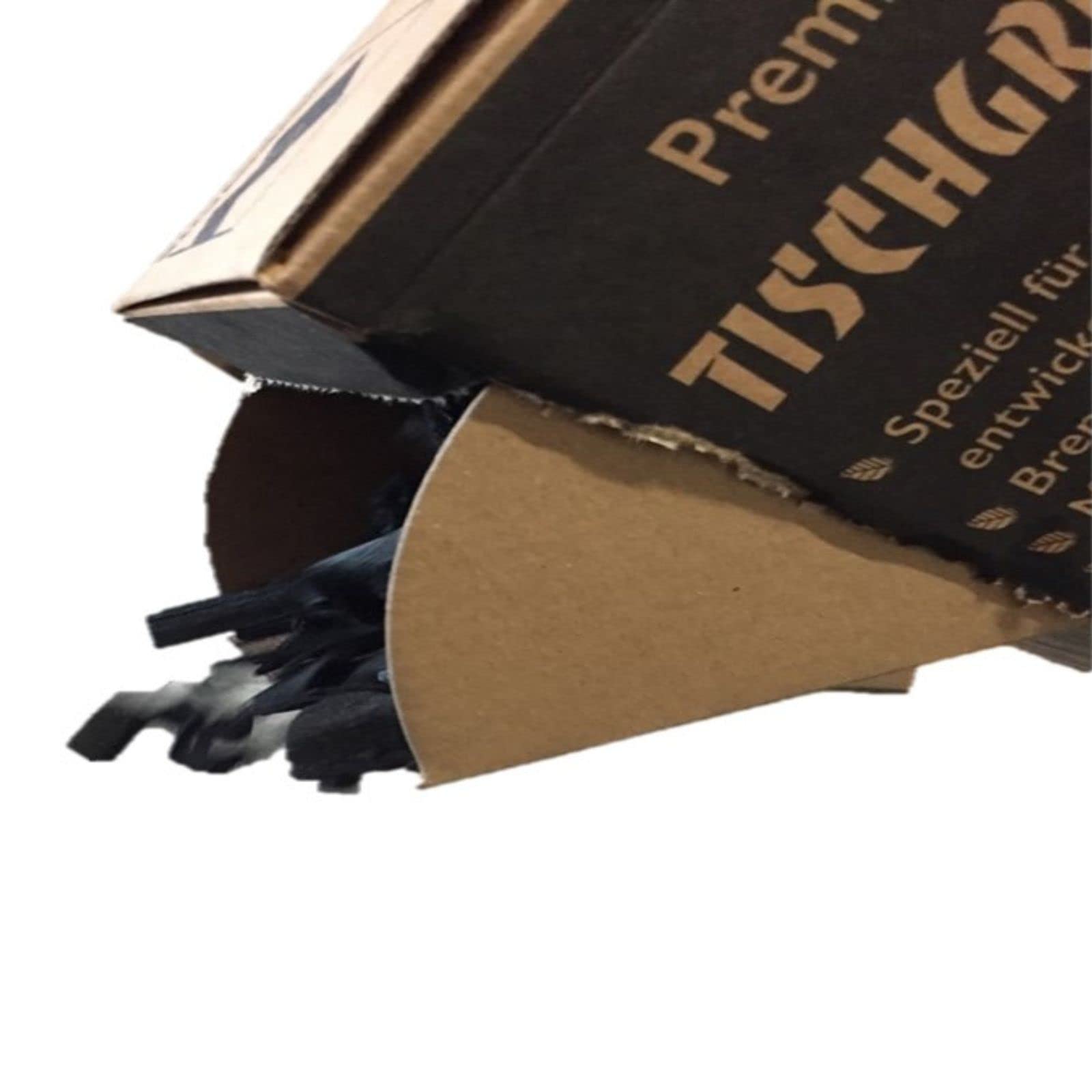 3 x 1 kg Premium Spezial Tischgrill Holzkohle für alle handelsüblichen Tischgrills, rauchfrei, 100% Buche, im praktischen Schüttkarton