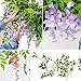 MYQG Flor Artificial Cuerda Artificial Wisteria Vid Guirnaldas Plantas Deja Al Aire...