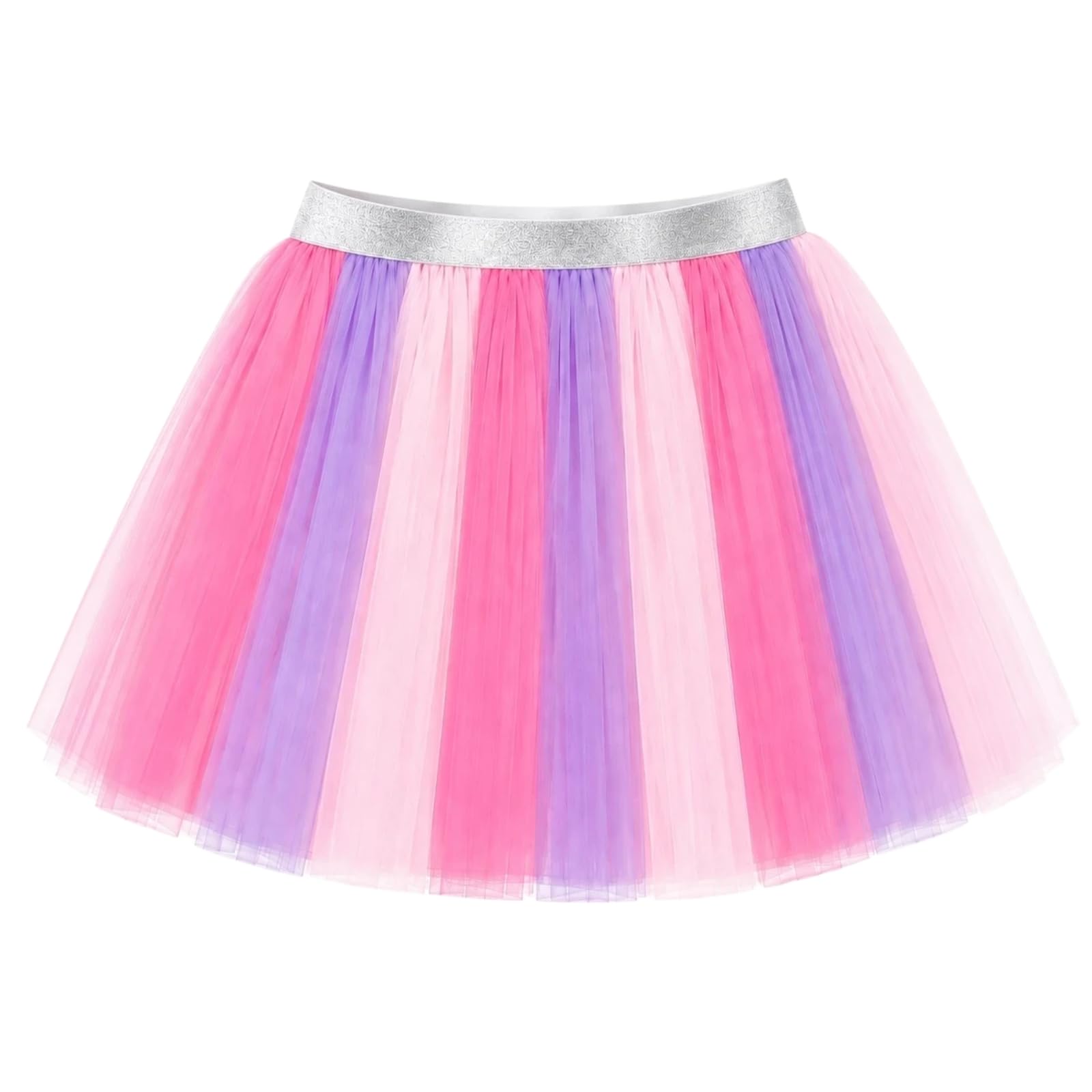 DXTON Girls Tutu Skirt Rainbow Toddler Tulle Ballet Dance Skirt for 3-10Y