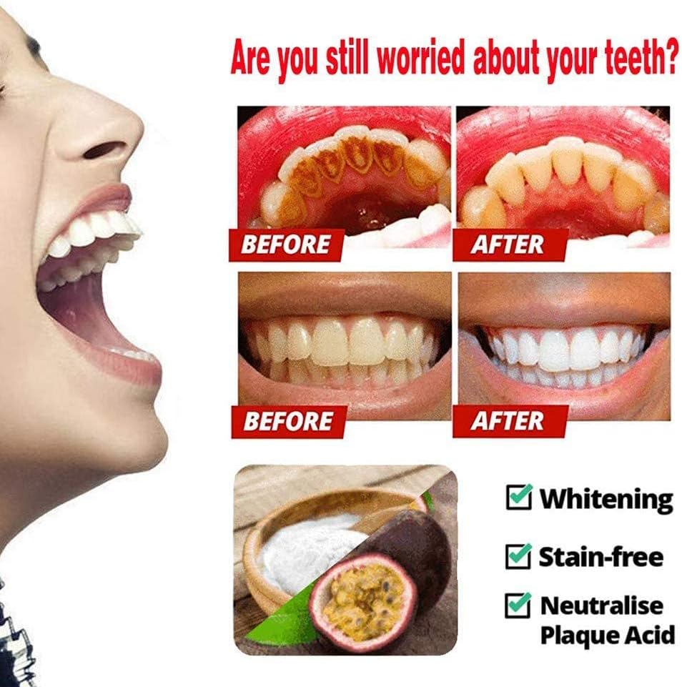Baking Soda Whitening Toothpaste Intensive Stain Remover Whitening Toothpaste Strengthening Stain Removal Gel Toothpastes Strong Cleaning Power Natural Fluoride-Free Toothpaste (Blueberry)