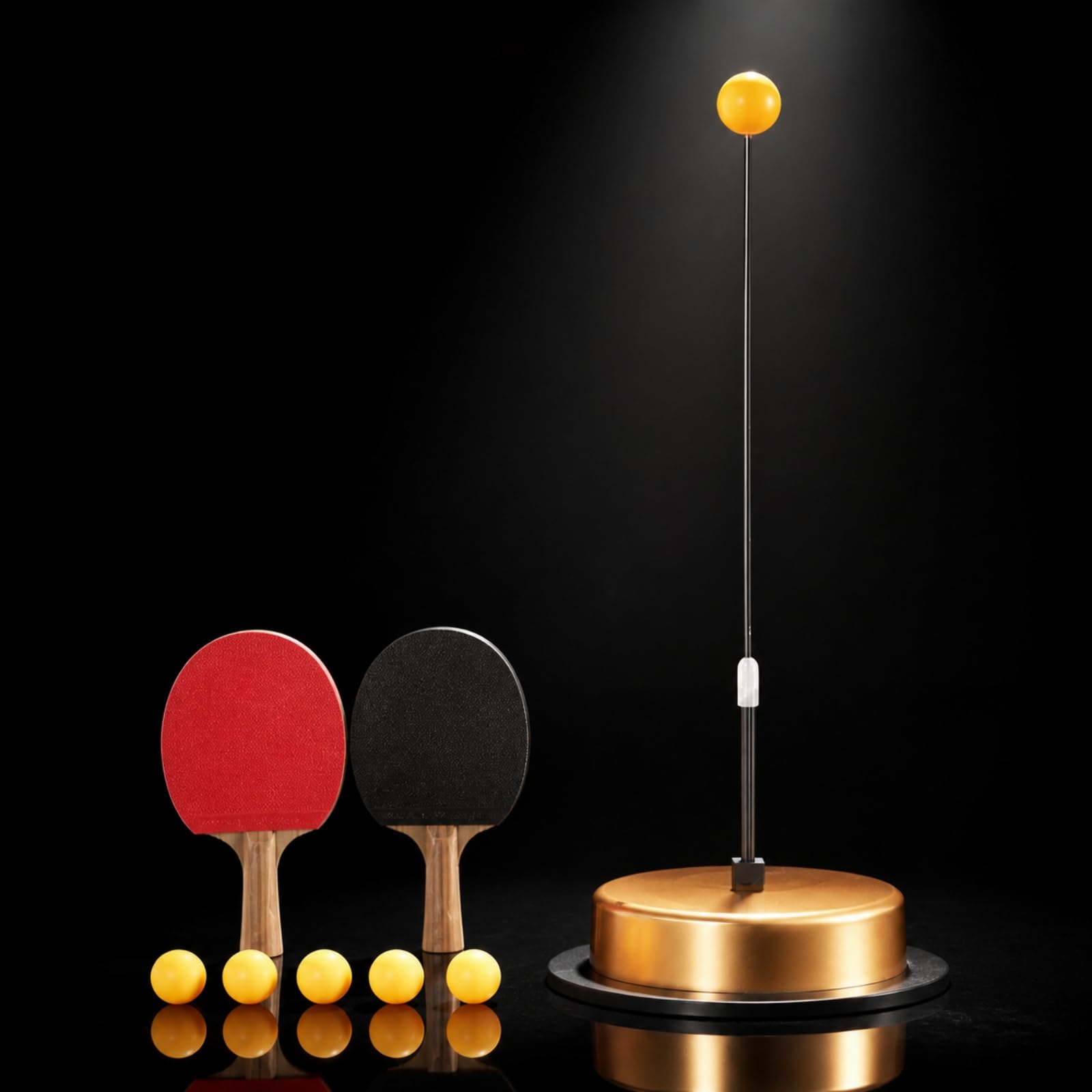 Set Pong Autoportante Attrezzo Sportivo Antiscivolo Attrezzatura Sportiva per namento Indoor Solitario, Spazi Attività Famiglia