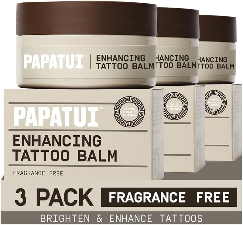 Bálsamo para tatuagem PAPATUI sem fragrância, 56 g, pacote com 3
