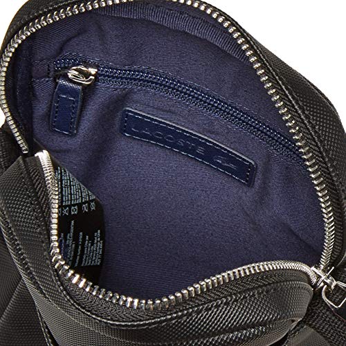 Lacoste Men's Small Classic Slim Vertical-Camera Messenger Bags, Black, One Size Us #TOP2
