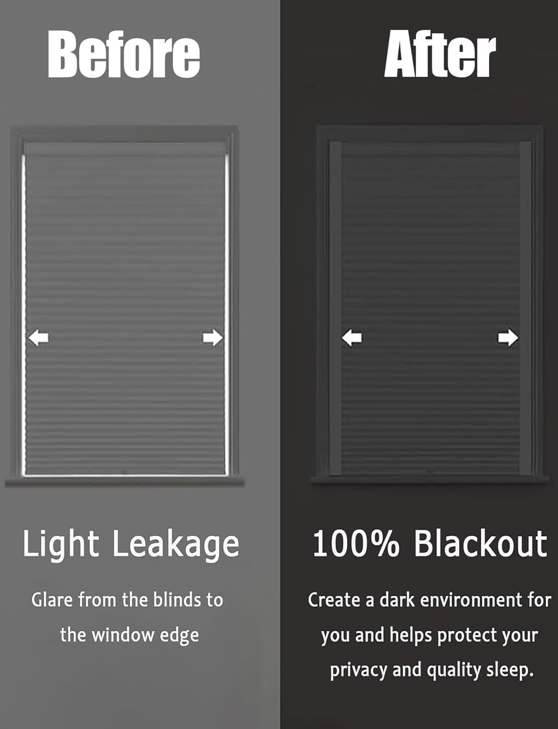 Custom Blackout Roller Blinds - Light-Blocking Window Shades with Aluminium U-Channel Side Rails, Perfect for Office & Bathroom, Gap-Free Design for Maximum Privacy