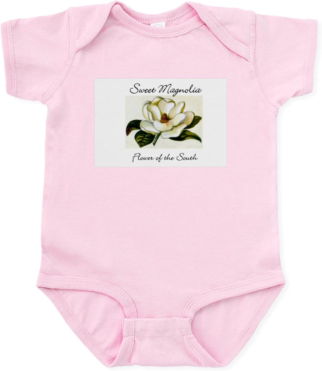 CafePress Sweet Magnolia Infant Creeper Cute Infant Bodysuit Baby Romper Petal Pink