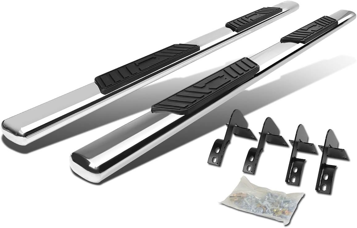 DNAMotoring STEPB-3-029-SS Stainless Steel, Side Step Nerf Bar Running Board,Chrome