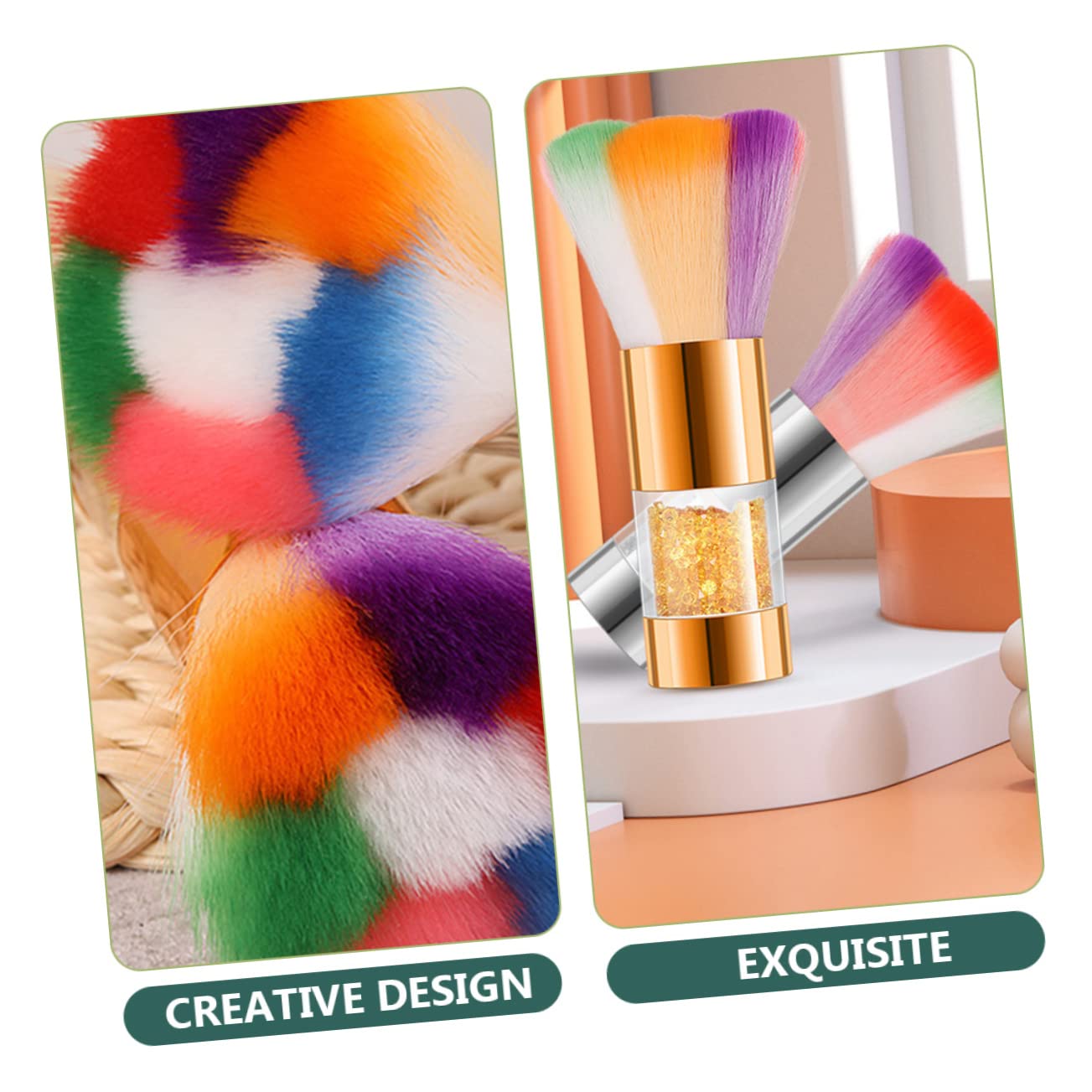 DOITOOL 6stücke Nagelstaub-pinsel Mit Ergonomischem Design Weiche Borsten Für Make-up Und Nagelreinigung Für Kosmetik Und Schönheitspflege
