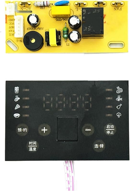 Universally Replacement Control Board with Intelligent Temperatures for Air Fryers Durability