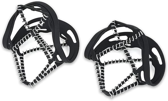 Universal Ice Cleats,Yak Track for Boots,Walk Traction,Spikeless Traction Shoes,Ice Shoes Grippers Outdoor Snow Antiskid Spikes Grips Mountain Climbing Footwear Ice Traction Cleats