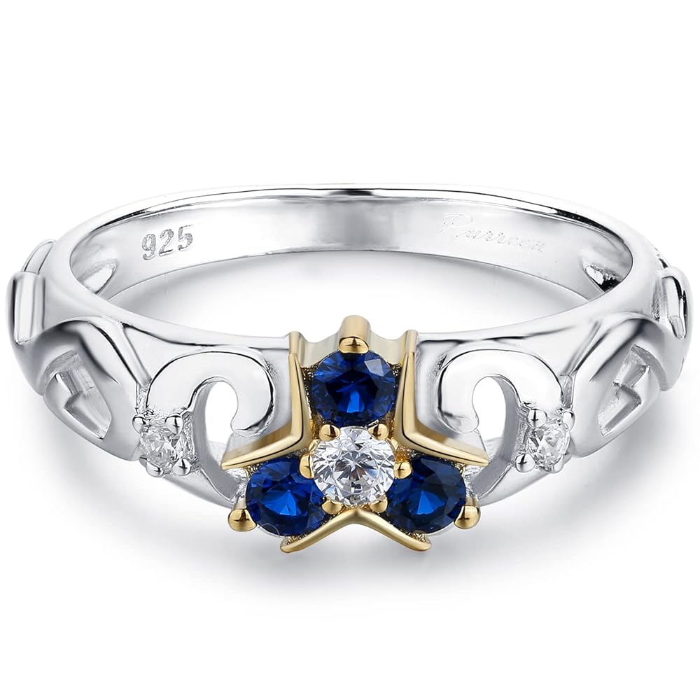 White Sapphire Ring Zelda Zora's Sapphire Ring 18K Gold Rhodium