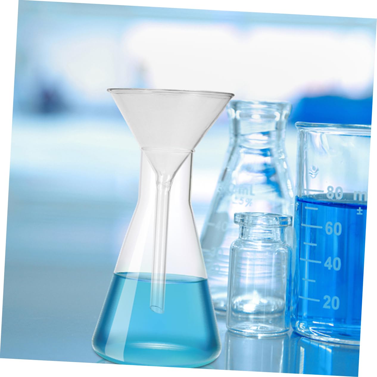 Wide Mouth Funnel for Canning Mm Diameter Lab Funnel Heavy Wall for Filtration and Transfer