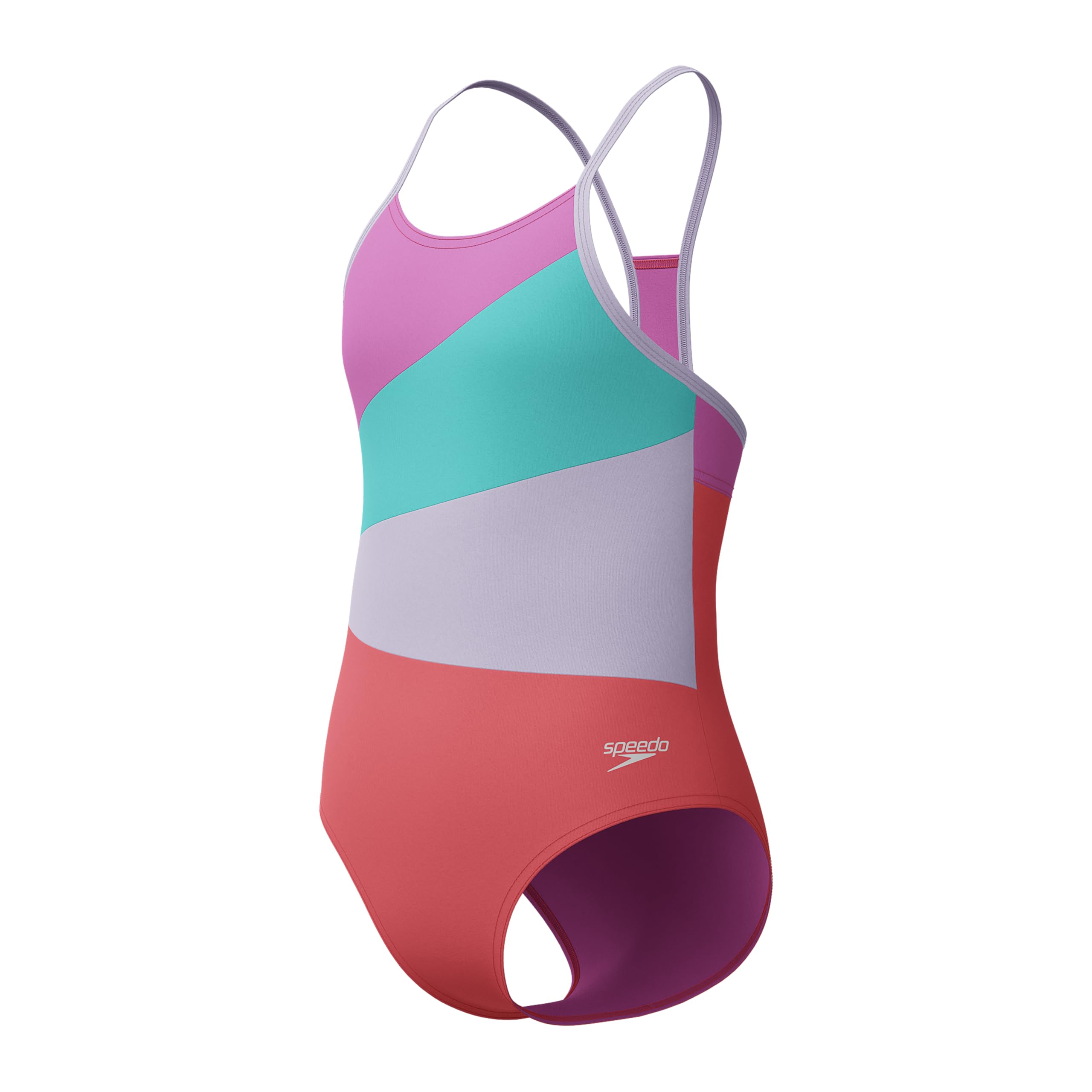 Speedo Costume da Bagno per Ragazza, Costume da Bagno Singolo con Spacco Spacco (1 Pacchetto)