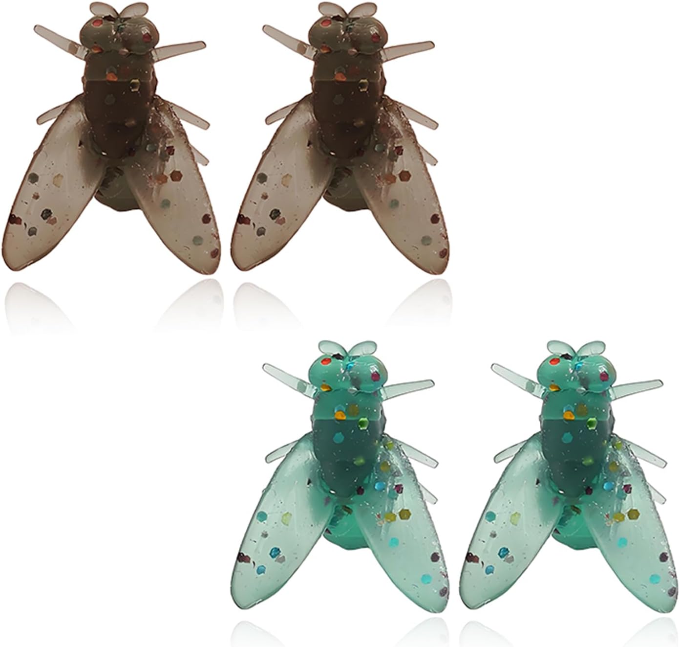 Realistic 3D Fly Stud Earrings for Women Unique Funny Black Bug Earrings Novelty Prank Fashion Jewelry Gift