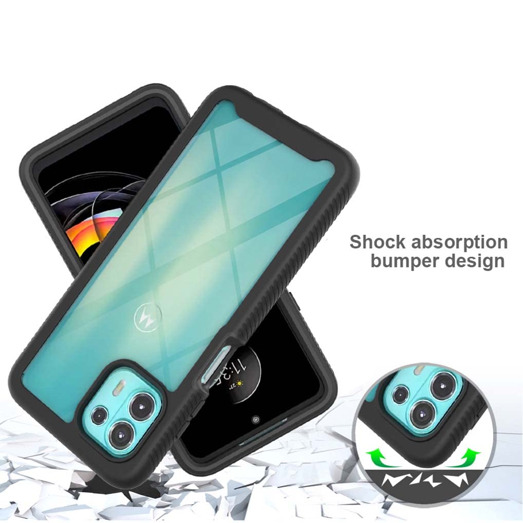 LACAE Custodia per Motorola Edge 60 Fusion con 2 Pellicola Protettiva