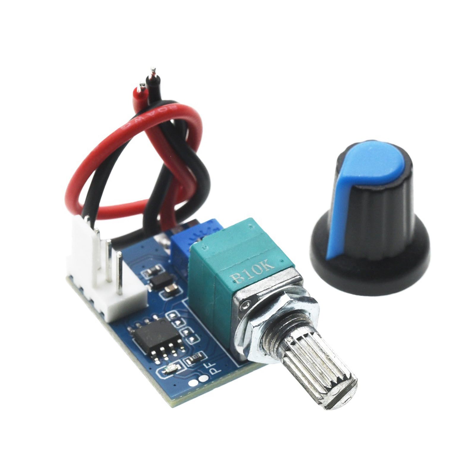 Cooling Fan Speed Controller 12V 4Pin with Rotary Knob Simple Setup Controller
