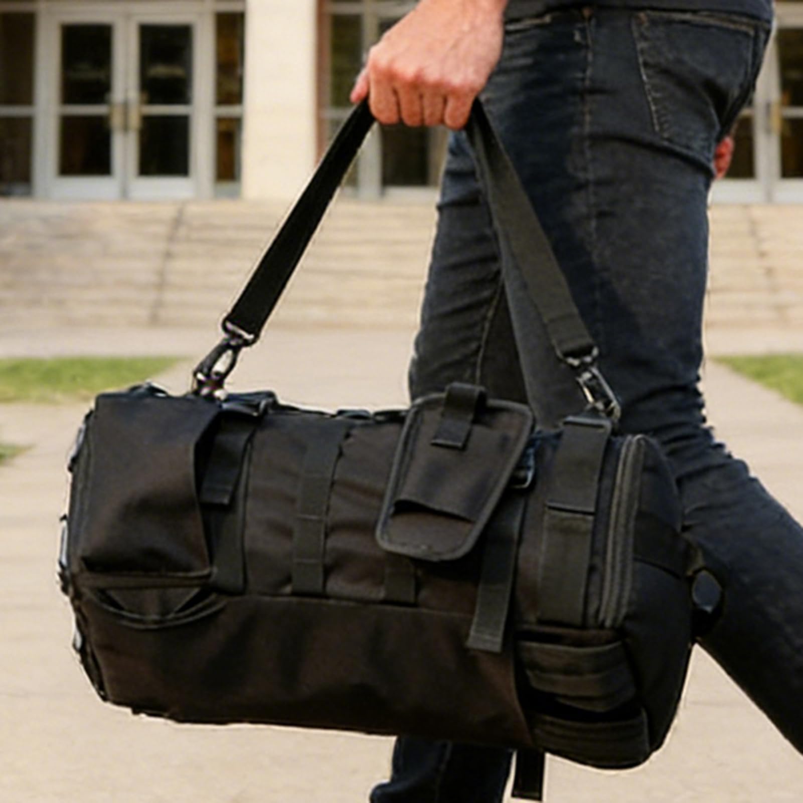 Tackle Sac à dos | Sac à dos Oxford multi-poches | Sac à dos pour la pêche avec support de canne à pêche pour le travail, les voyages, la gym, l'école, le camping, la randonnée, les appâts pour homme