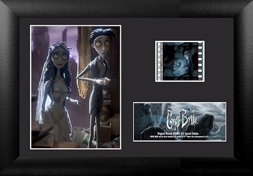 Miniatura 7 de Trend Setters Tim Burton's Corpse Bride - Velo de boda de Emily's - Presentación de escritorio MiniCell de FilmCells de 7 x 5 pulgadas - Con clip