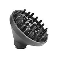 Vista 5 de Accesorio difusor mejorado para Dyson Airwrap Styler - Se convierte en boquilla difusora de secador de pelo, 973365-01, gris