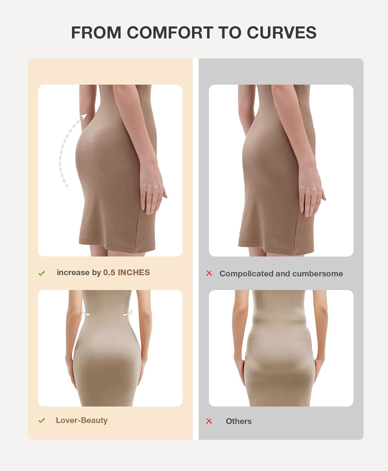 Lover-Beauty Bodysuits Shapewear for Women Seamless Tummy Control Shaping Butt Lifting Faja Body Shaper - Image 5