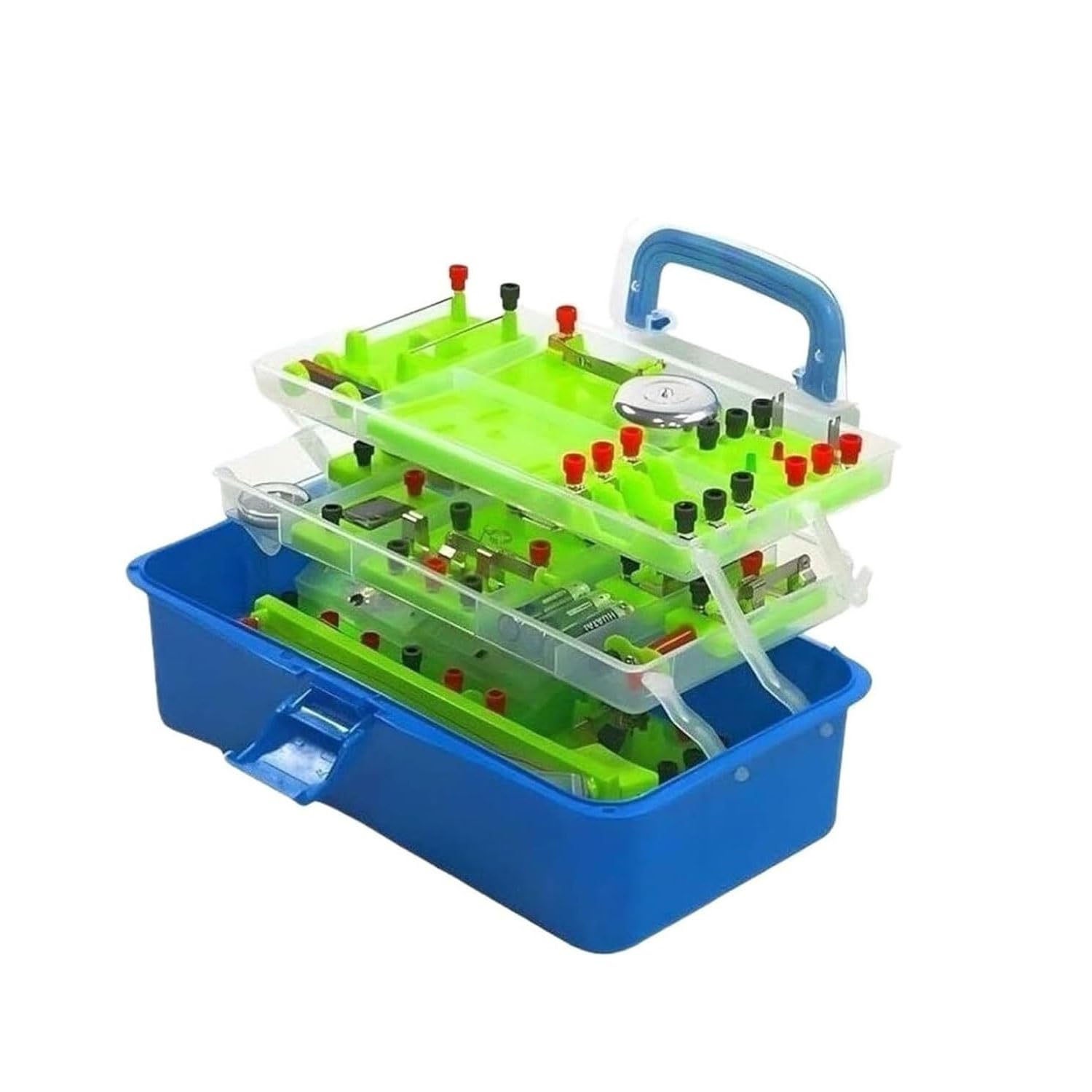 Set di apparecchiature sperimentali di elettromagnetismo, Kit didattico for esperimenti su circuiti, Kit di apprendimento di circuiti elettrici di Fisica, Kit didattici for esperimenti