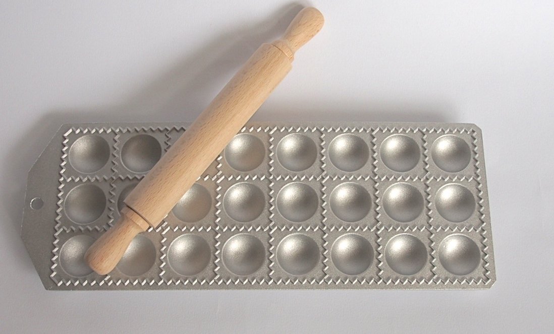 Emporte-pièce Carré Pour Raviolis Fackelmann - En Bois Et Inox, Parfait Pour Des Raviolis Maison Réussis