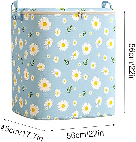 Miniatura 6 de HWZQDJ Bolsas de almacenamiento de gran capacidad, caja de almacenamiento portátil para armario con asas reforzadas, contenedores de almacenamiento