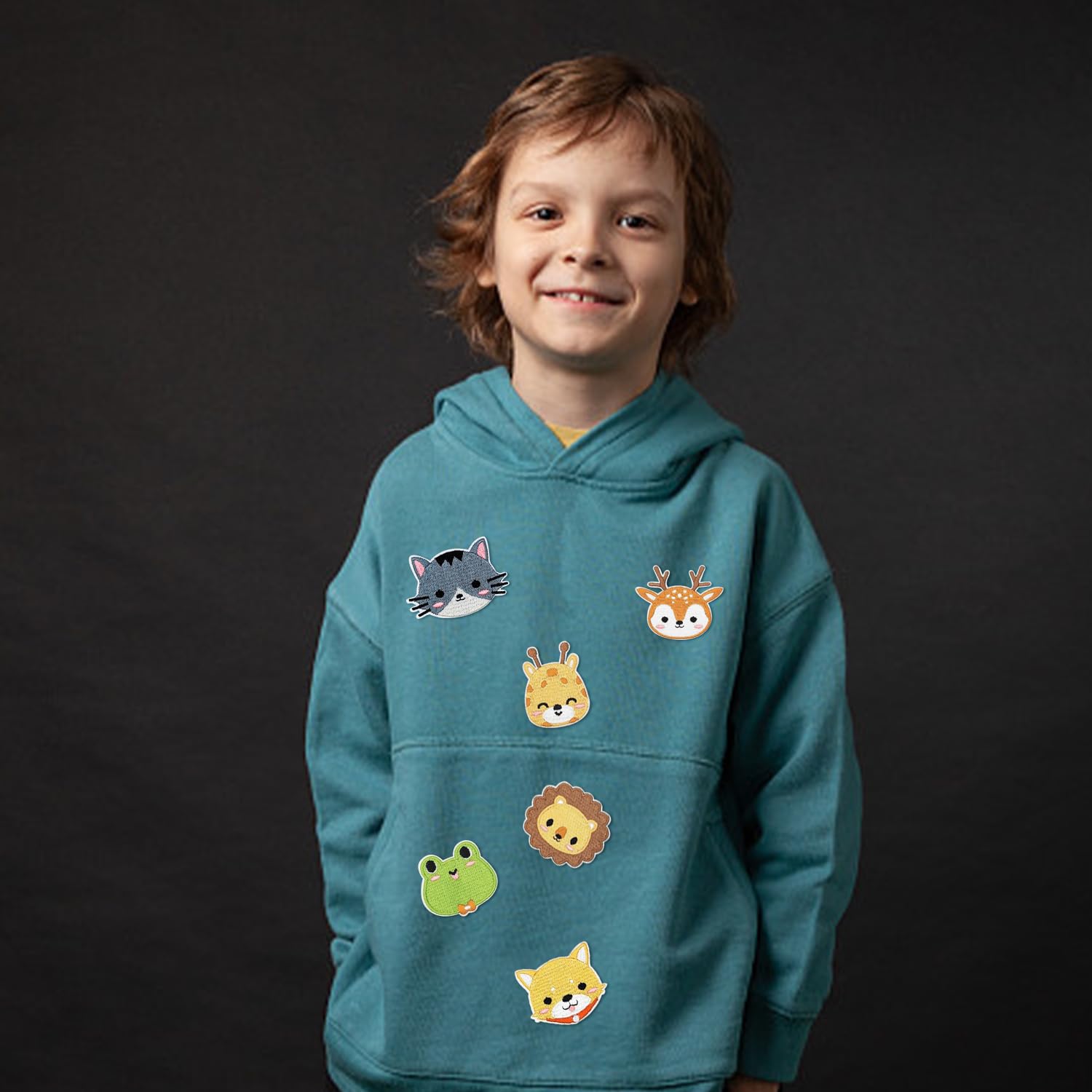 Patch En Tissu Brodé Dessin Animé, 50 Pcs Patchs Brodés Thermocollants Patchs Mignons Solution Innovante