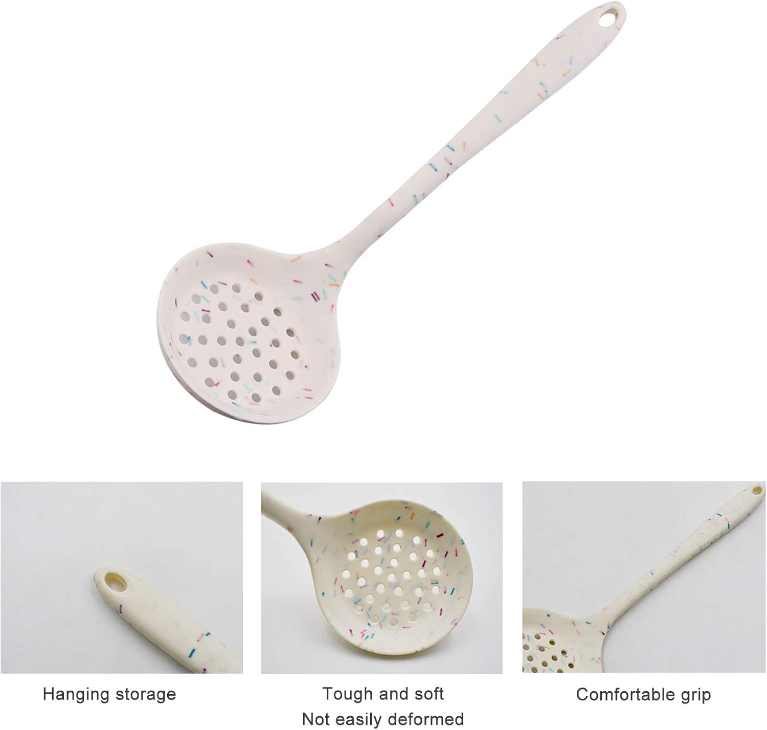Buy Lxwsin Silicone Slotted Spoon Seamless Non Stick One Piece Silicone Skimmer Strainer With Ergonomic Handle 410 F High Heat Resistant Kitchen Cooking Utensil Spoon For Straining Vegetables Pasta Online In Germany B08nf3mrx5