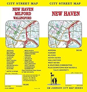 New Haven / Milford / Wallingford, Connecticut Street Map