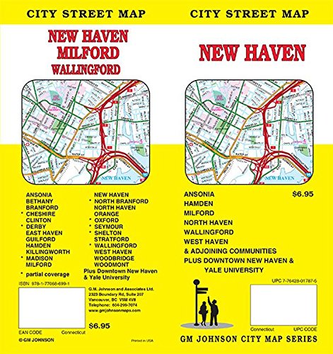 New Haven / Milford / Wallingford, Connecticut Street Map