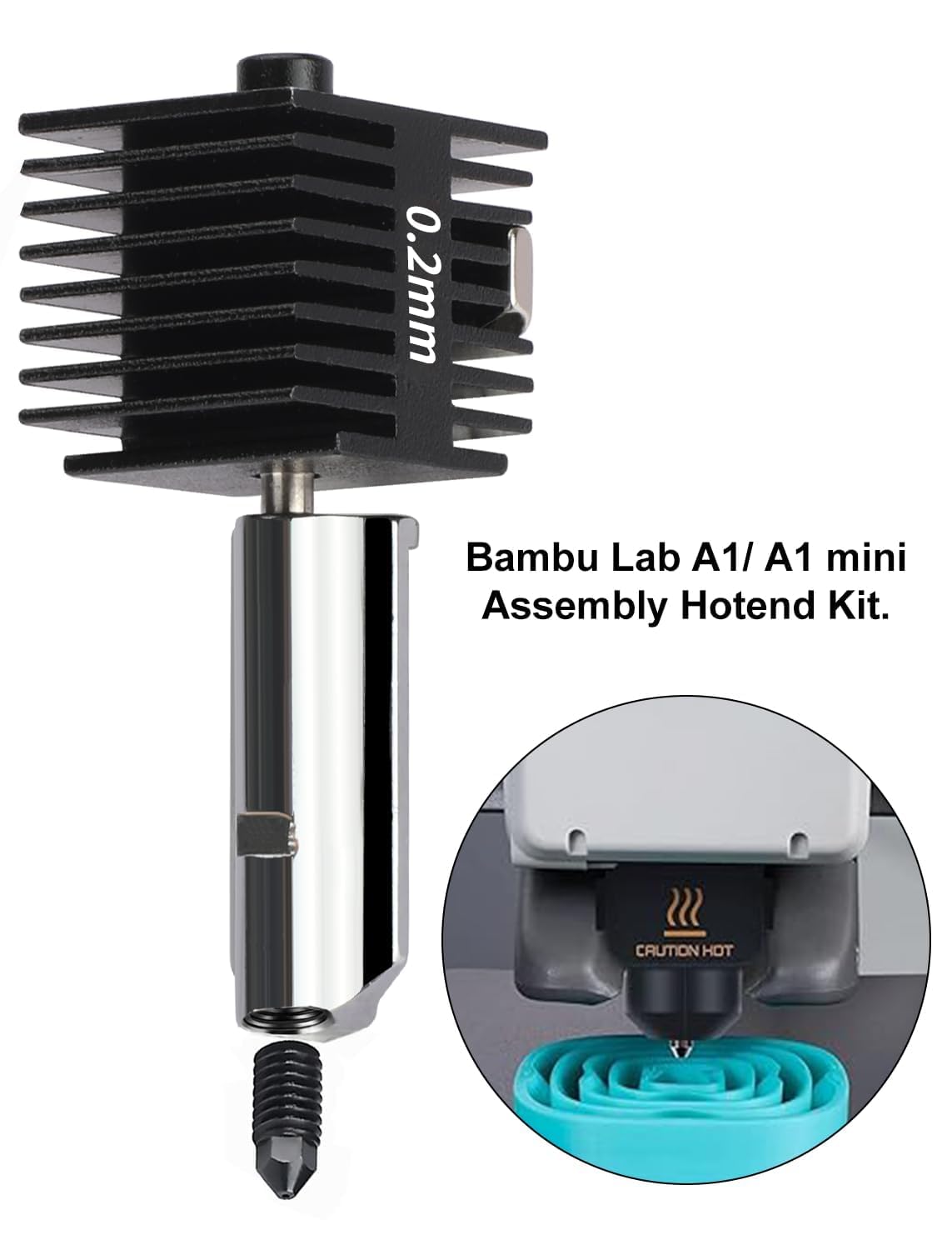 Amazon | Bambu Lab A1/A1 Mini用3Dプリンター0.2mmホットエンドキット