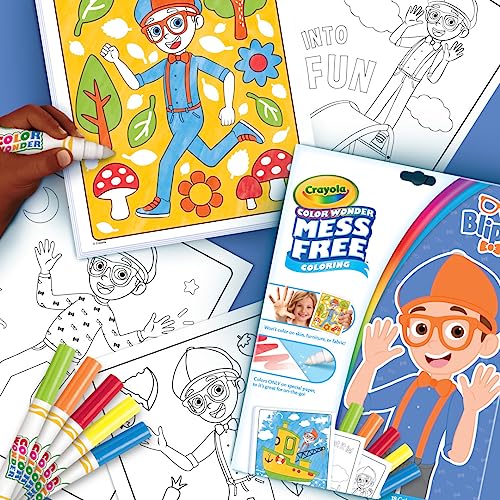 image for Crayola Color Wonder Blippi, Mess Free Coloring, 18 Coloring Pages & 5