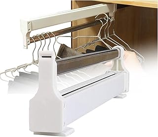 Pull Out Clothes Hanger Rail Rack, Adjustable Clothes Storage Hanger Rack, Suitable for Wardrobe and Closet Organization, Space Saving, Load Capacity 25 KG (Size : 300mm/11.8inch)
