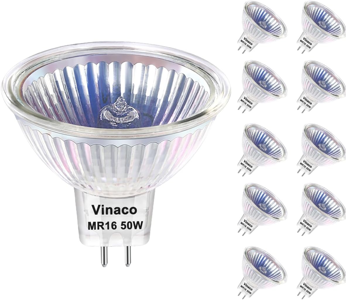 Led 12v Luxari GU5.3 Lámpara LED [5x] - LED MR16 - Equivalente A Una Lámpara Halógena De 50W - Bombilla Bombilla Plana