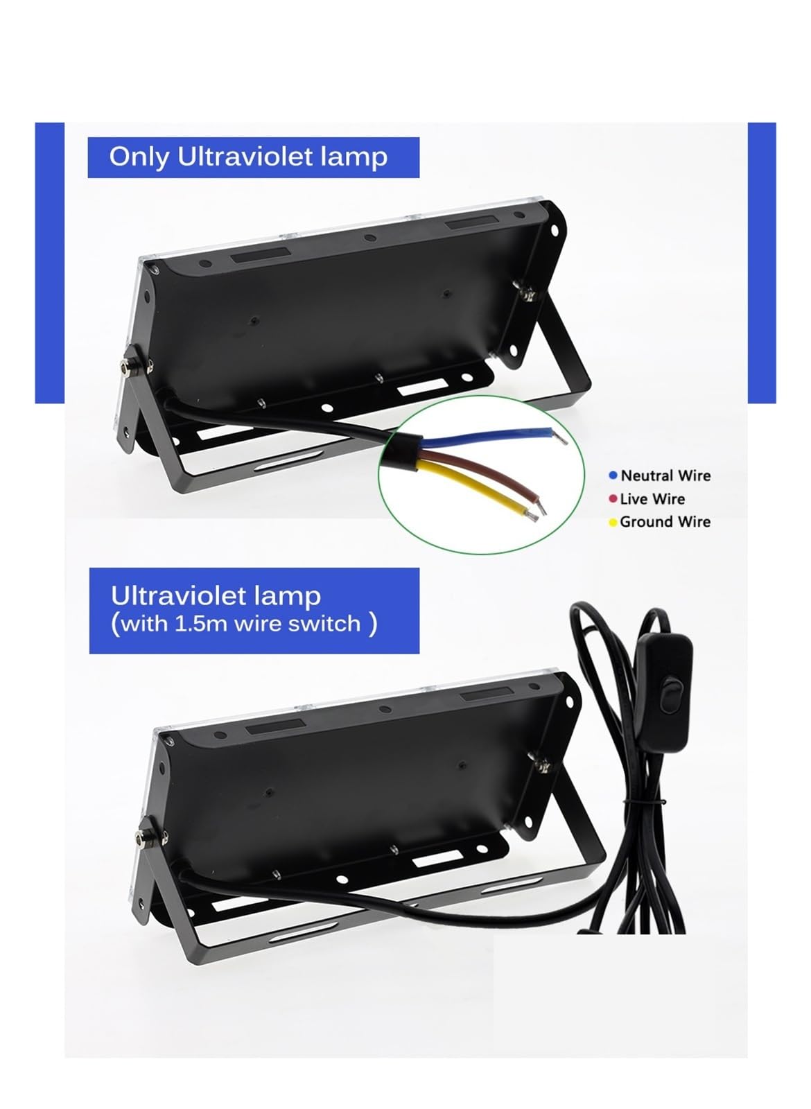 1 szt. 300 W Wydajność światła czarnego na scenie 395 nm LED UV Reflektor 100 Wodoodporny Dyskoteka Party Podświetlenie sceny Powszechnie używane(300W X)