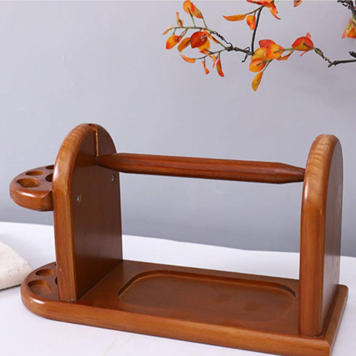 iplusmile Porta Filato in Legno per Uncinetto, Supporto Linee