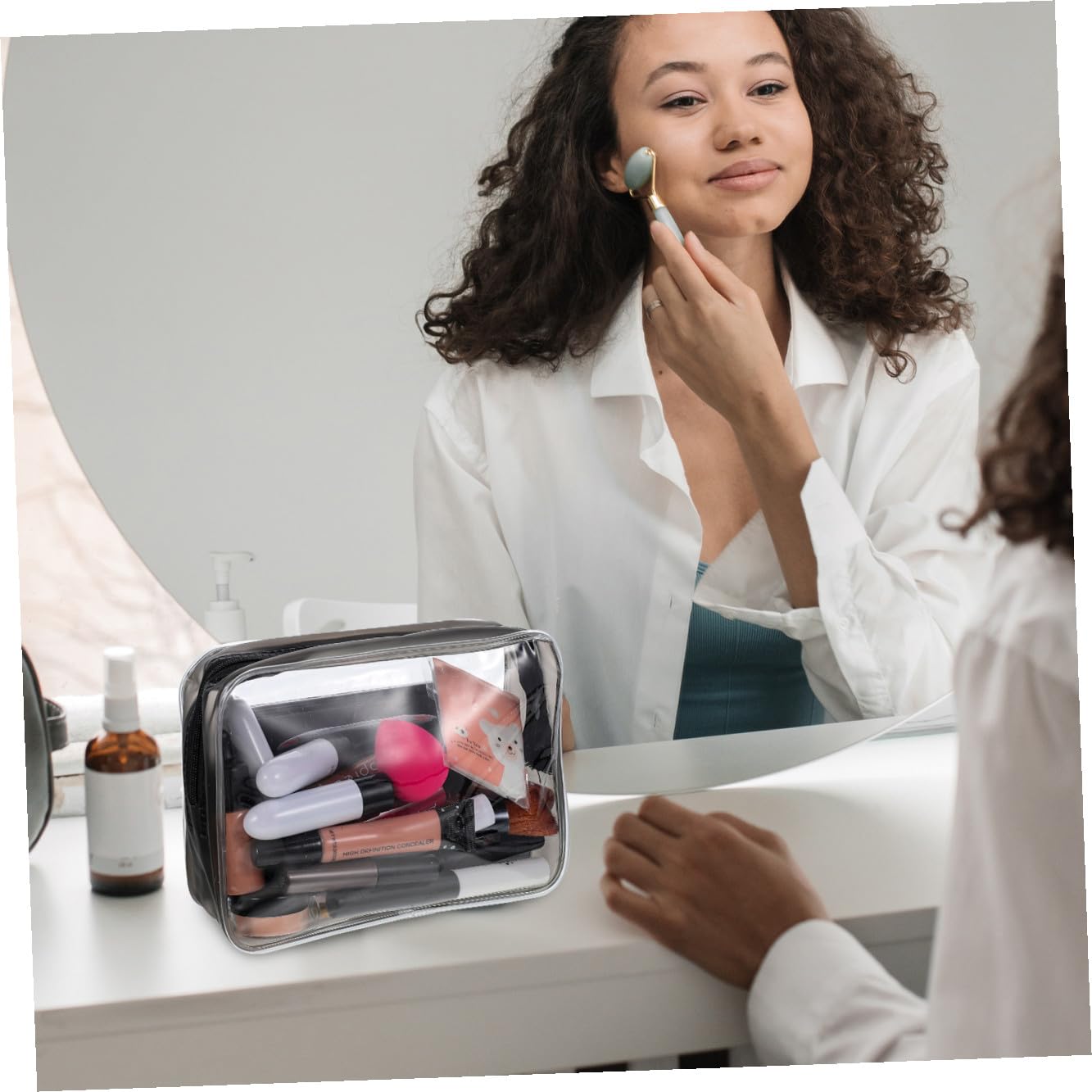 Kit de Maquillaje para Mujer Completo con Brochas Duraderas Paleta de Sombras Corrector y Lápiz Labial Set Portátil para Viaje y Diario