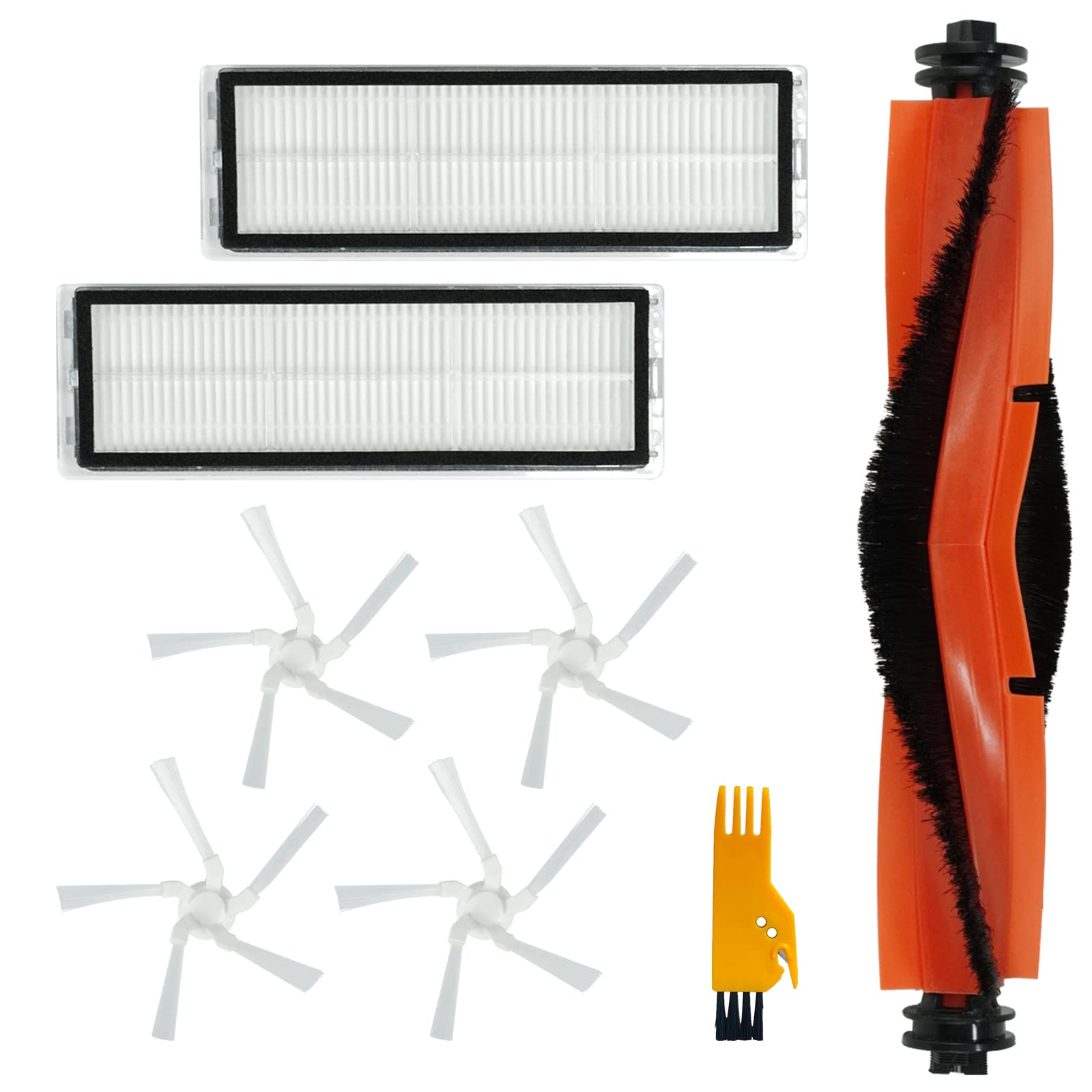 BBT BAMBOOST Accessories Fit for Dreametech W10, Dreame W10 Robot Vacuum Kits Replacement Parts, Brush, Brushes, HEPA Filter, Roller Brush, Rolling Brush, Cleaning Tool (Pack of 7)