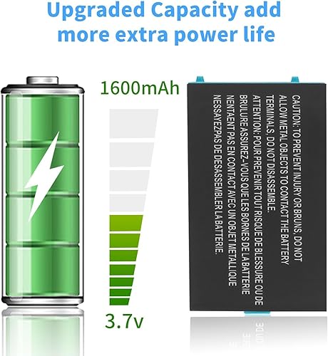 Miniatura 3 de Battery for Nintendo Gameboy Advance SP 1600mAh Rechargeable Lithium-ion Battery Replacement for Nintendo GBA SP AGS-001 SAM-003