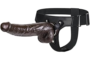 Strap-on Realistic Black Harness Dildo for Women Lesbian Couple