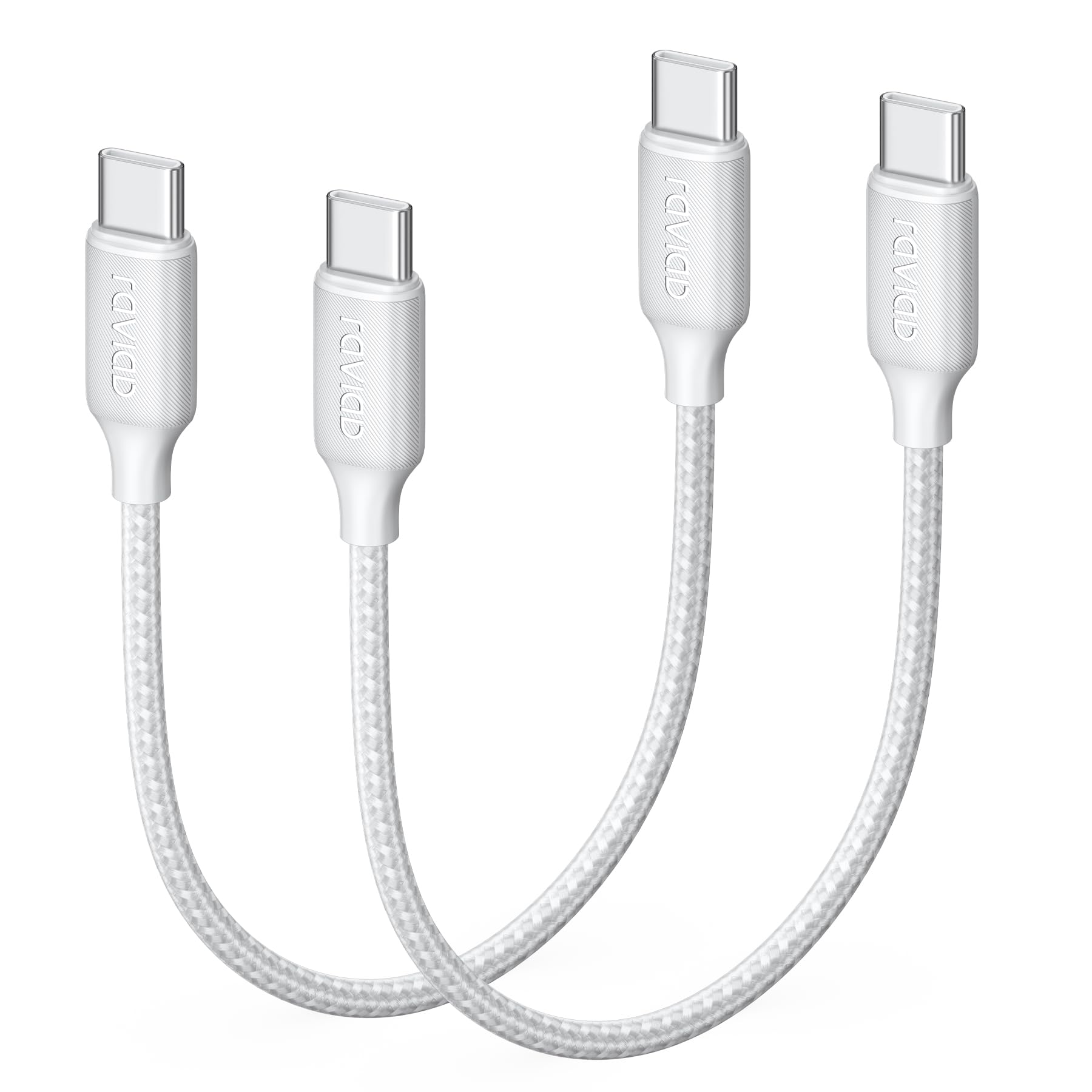 RAVIAD USB C Kabel 100W [2Stück 1M] PD3.0 Schnellladekabel USB C auf USB C Kabel USBC Ladekabel QC3.0 Ladekabel USB-C Ladegerät für iPhone 16 15Pro SamsungGalaxy S24 S23 S22 iPadPro MacBookAir Tablets