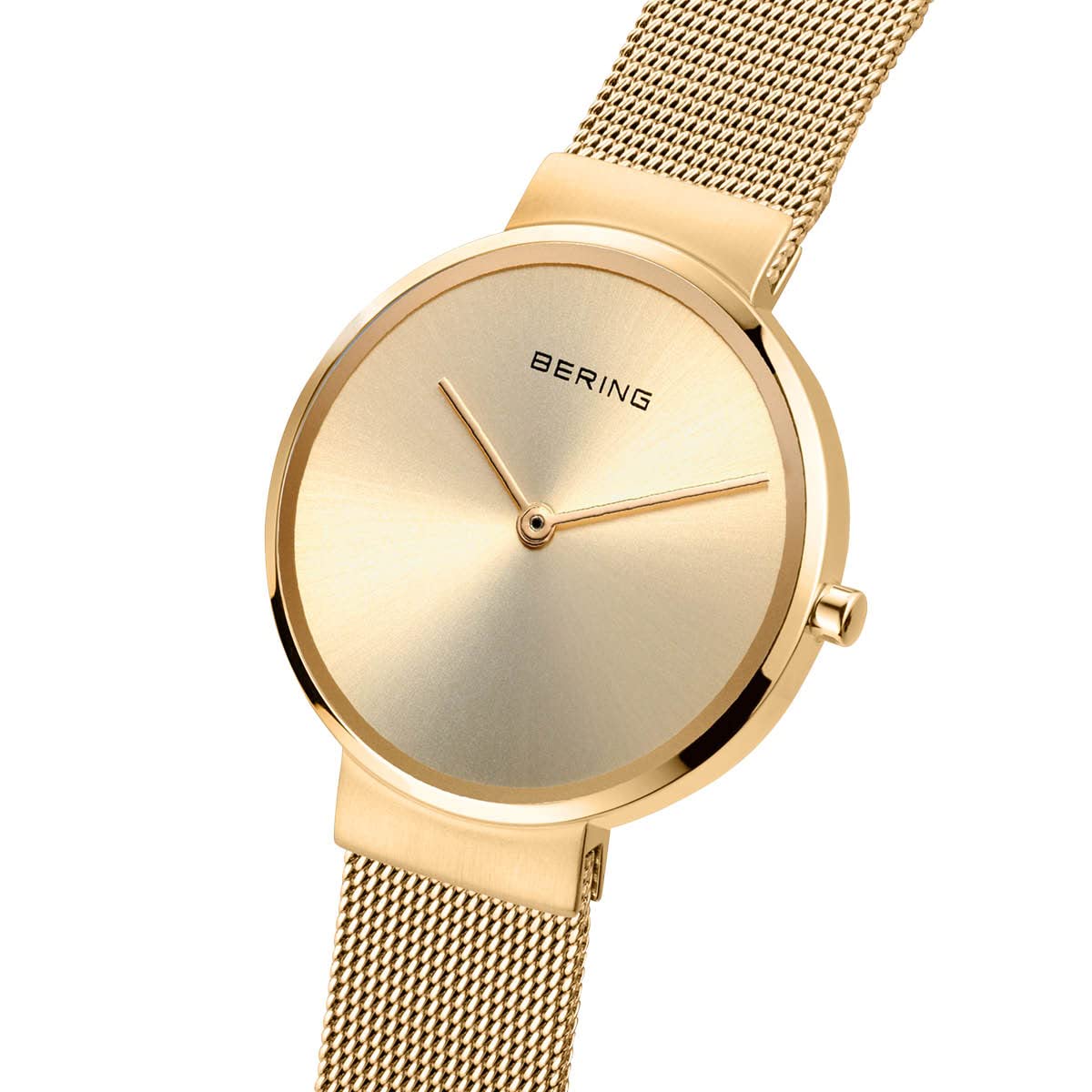 Bering 14531 Reloj de Cuarzo para Mujer con Caja de Acero Inoxidable de 31 mm y Esfera, Correa milanesa, Cristal de Zafiro y Resistencia al Agua de 5 ATM