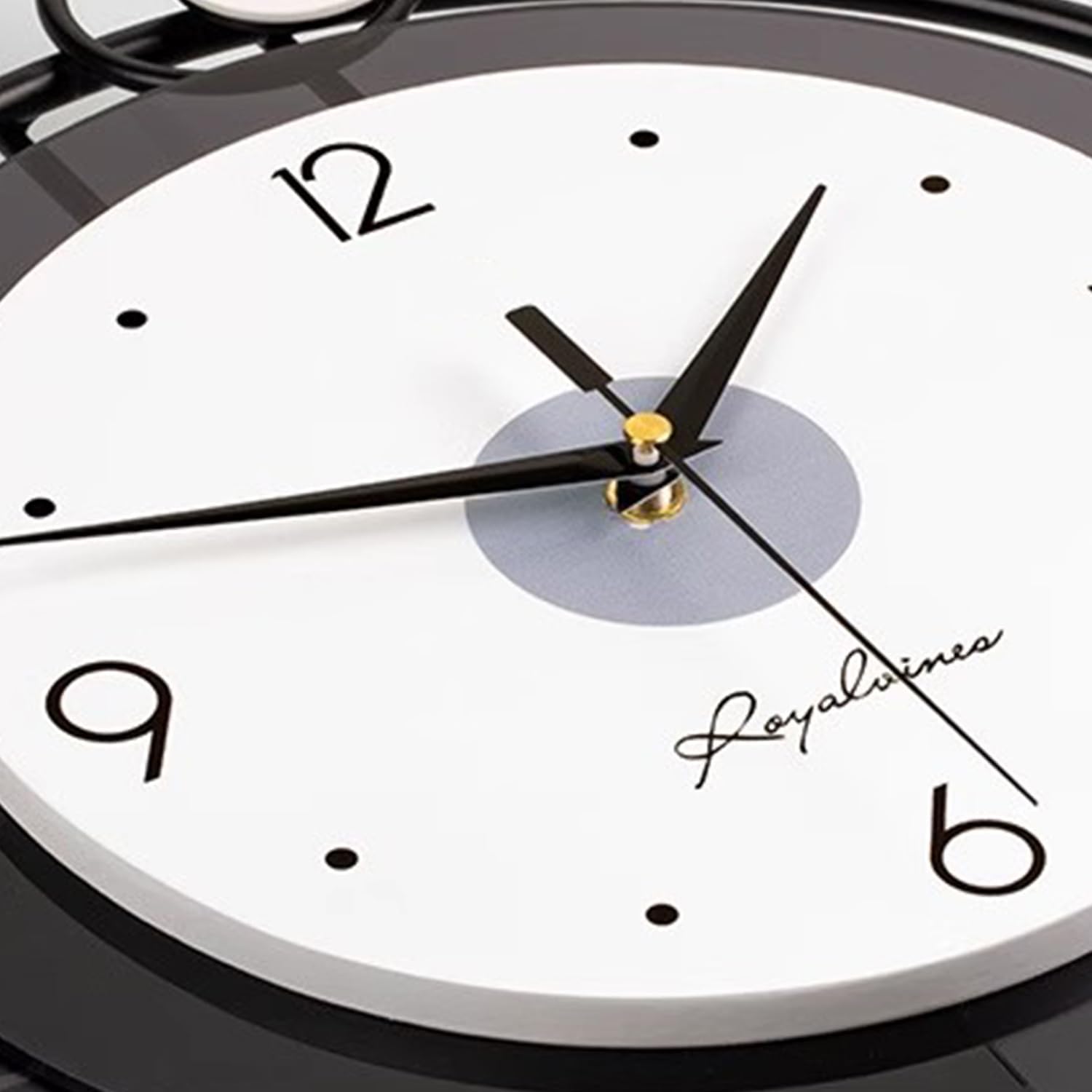 SIN&MI Wall Clock,Decorative Wall Clocks with Pendulum,Silent Quality Quartz Clock Battery Operated,Large Wall Clock for Living Room,Kitchen,Home,Bathroom,Bedroom Wall Decor,15x23inch