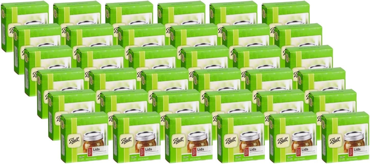 Ball Mason Jar Lids, Regular Mouth, 12 CT (Pack of 36)