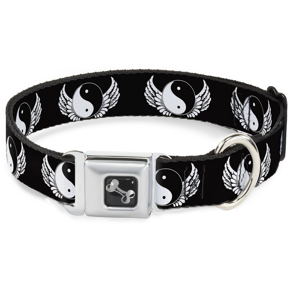 Collier de chien Buckle Down Yin Yang ideal pour les balades et sorties des petits chiens